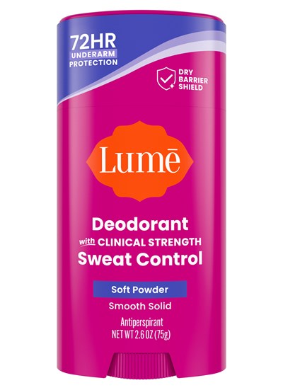 Lume Deodorant With Clinical Strength Sweat Control Soft Powder  Label (Soft Powder Fop)